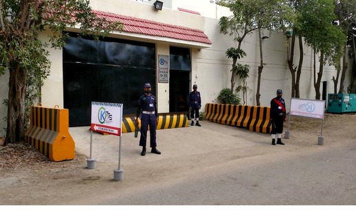 KTTS controlled main entrance
